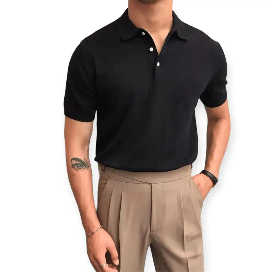 Polo Confort Stéphane Parker Pour Homme Par Amawinc En Mélange Coton Doux Avec Col Classique Pour Un Style Décontracté