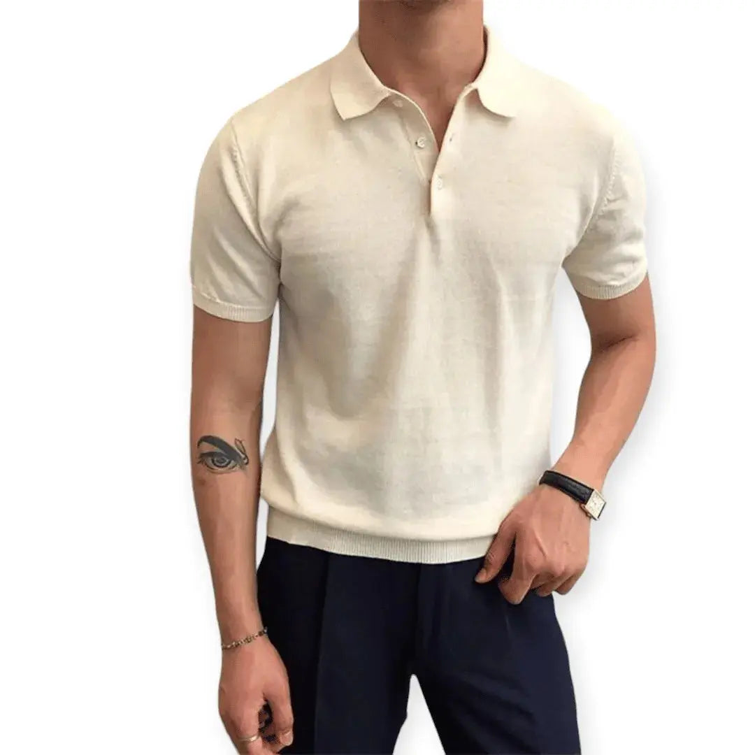 Polo Confort Stéphane Parker Pour Homme Par Amawinc En Mélange Coton Doux Avec Col Classique Pour Un Style Décontracté