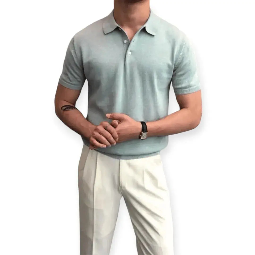 Polo Confort Stéphane Parker Pour Homme Par Amawinc En Mélange Coton Doux Avec Col Classique Pour Un Style Décontracté