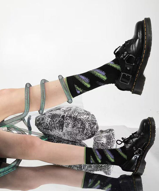 Chaussettes montantes en coton imprimé tendance pour la rue - Amawinc