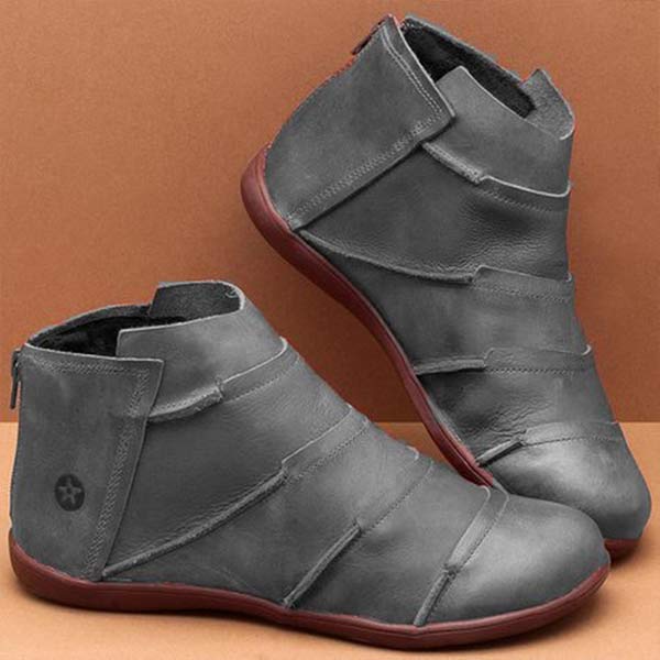 Bottes De Cheville Pour Femme Élégantes Et Confortables En Simili Cuir Haute Qualité Pour Tous Les Jours
