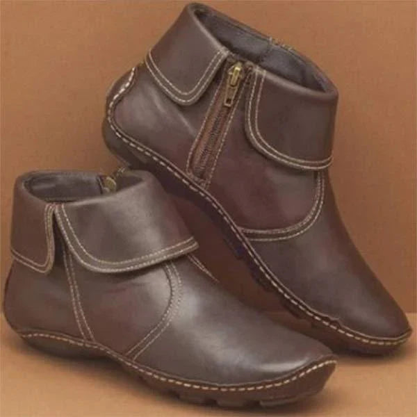 Bottes De Cheville Pour Femme Élégantes Et Confortables En Simili Cuir Haute Qualité Pour Tous Les Jours