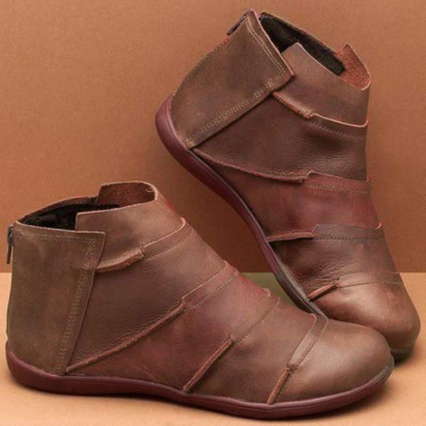 Bottes De Cheville Pour Femme Élégantes Et Confortables En Simili Cuir Haute Qualité Pour Tous Les Jours
