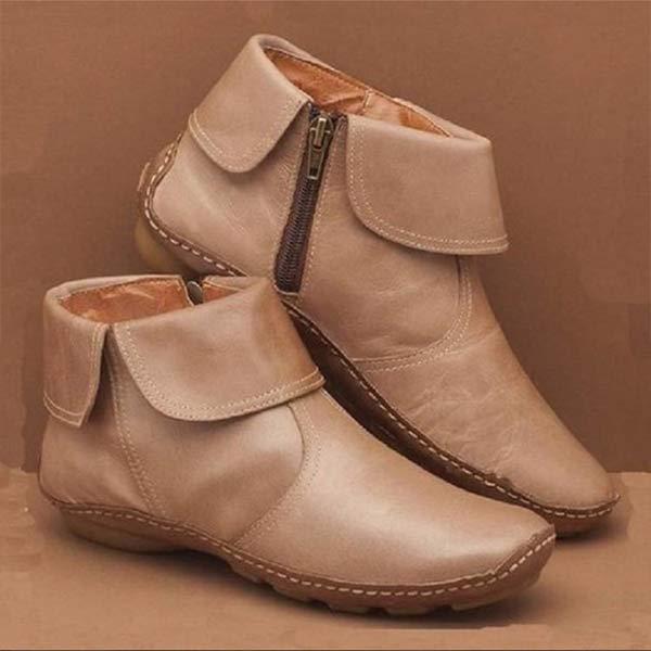 Bottes De Cheville Pour Femme Élégantes Et Confortables En Simili Cuir Haute Qualité Pour Tous Les Jours