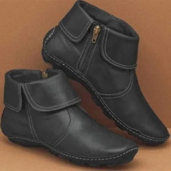 Bottes De Cheville Pour Femme Élégantes Et Confortables En Simili Cuir Haute Qualité Pour Tous Les Jours