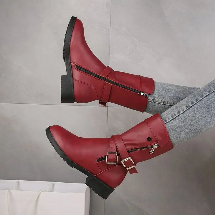 Amawinc Bottines Femme À Talon Bas Élégantes Confort Polyvalentes Pour Tous Les Jours Et Tenues Quotidiennes
