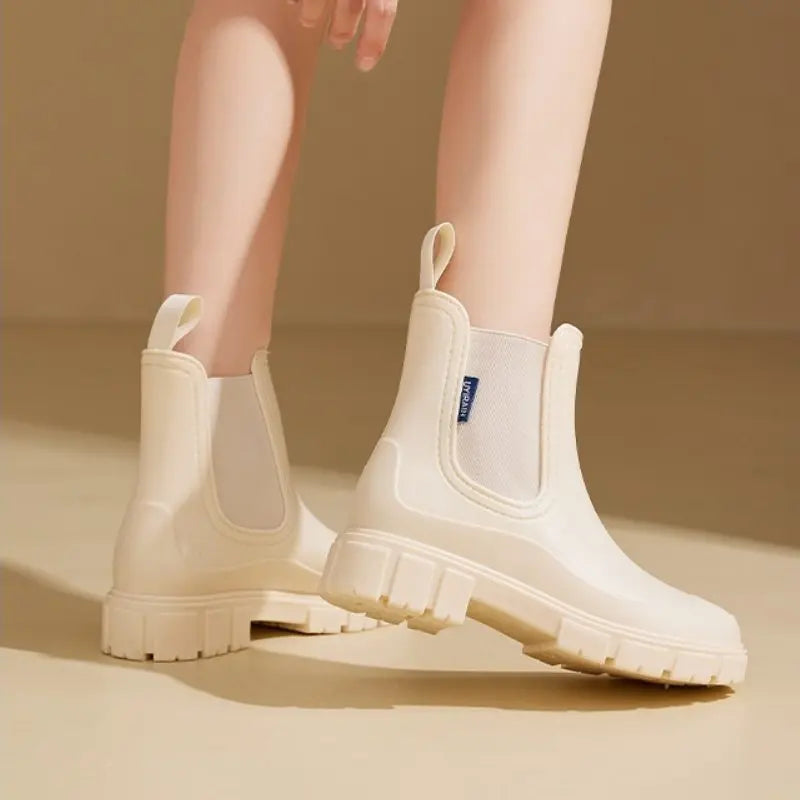 Bottines Pour Femme Imperméables Moderne Design Étanches Confort Durable Idéales Pour Temps Pluvieux