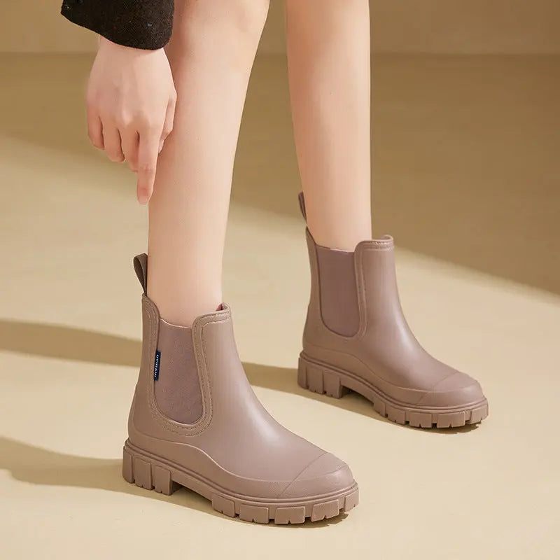 Bottines Pour Femme Imperméables Moderne Design Étanches Confort Durable Idéales Pour Temps Pluvieux