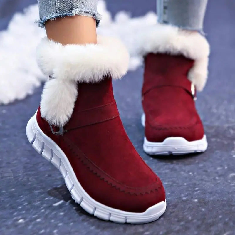 Bottes D Hiver Pour Femmes Élégantes Et Chaudes Avec Semelle Plate Et Silhouette Moderne Confort Absolu