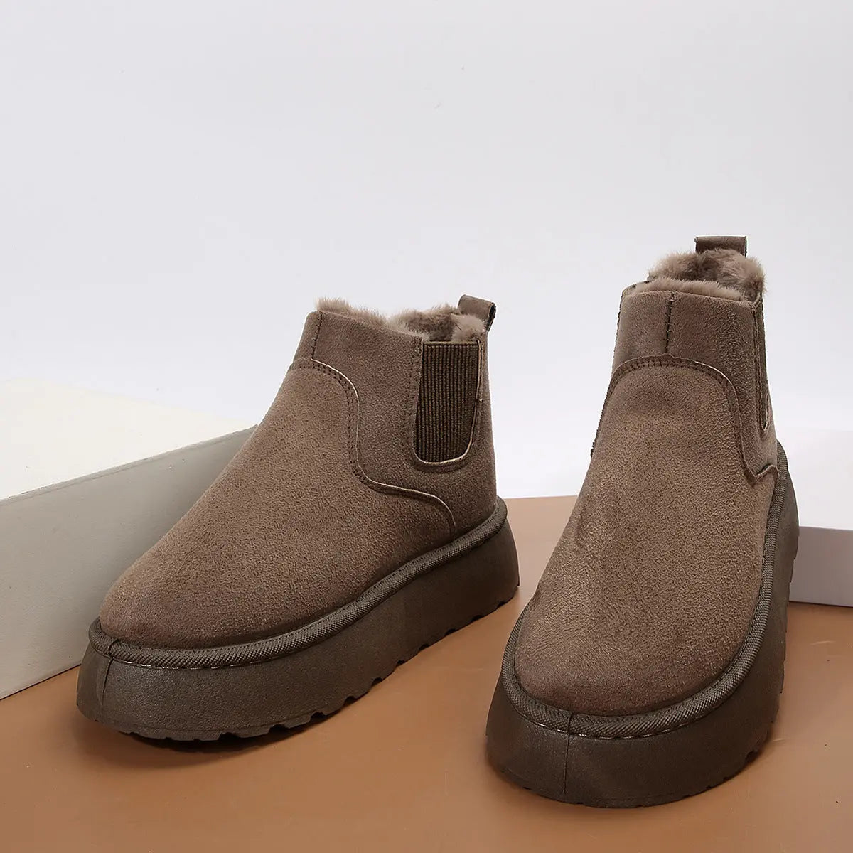 Bottes D'Hiver Pour Femmes Élégantes Chaudes Et Confortables Avec Doublure Douce Luxueuses