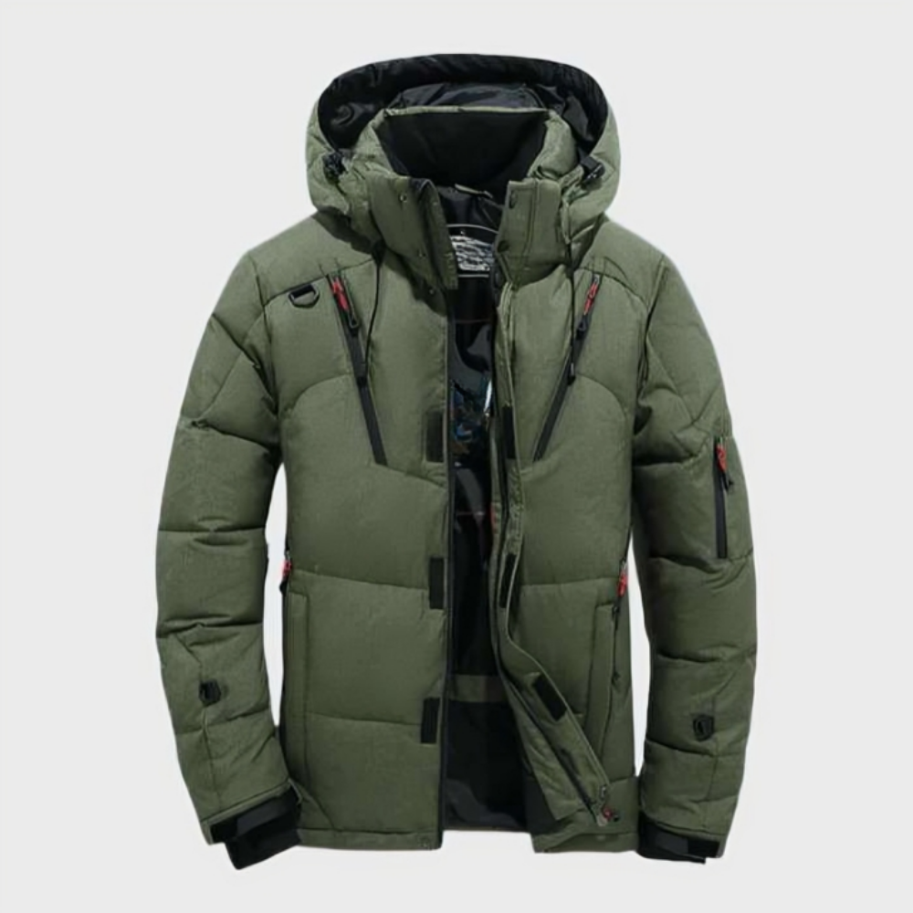 Veste Pluie Imperméable Pour Homme Léger Isolante Avec Capuche Amawinc Adrian Résistante Au Vent Et Pluie
