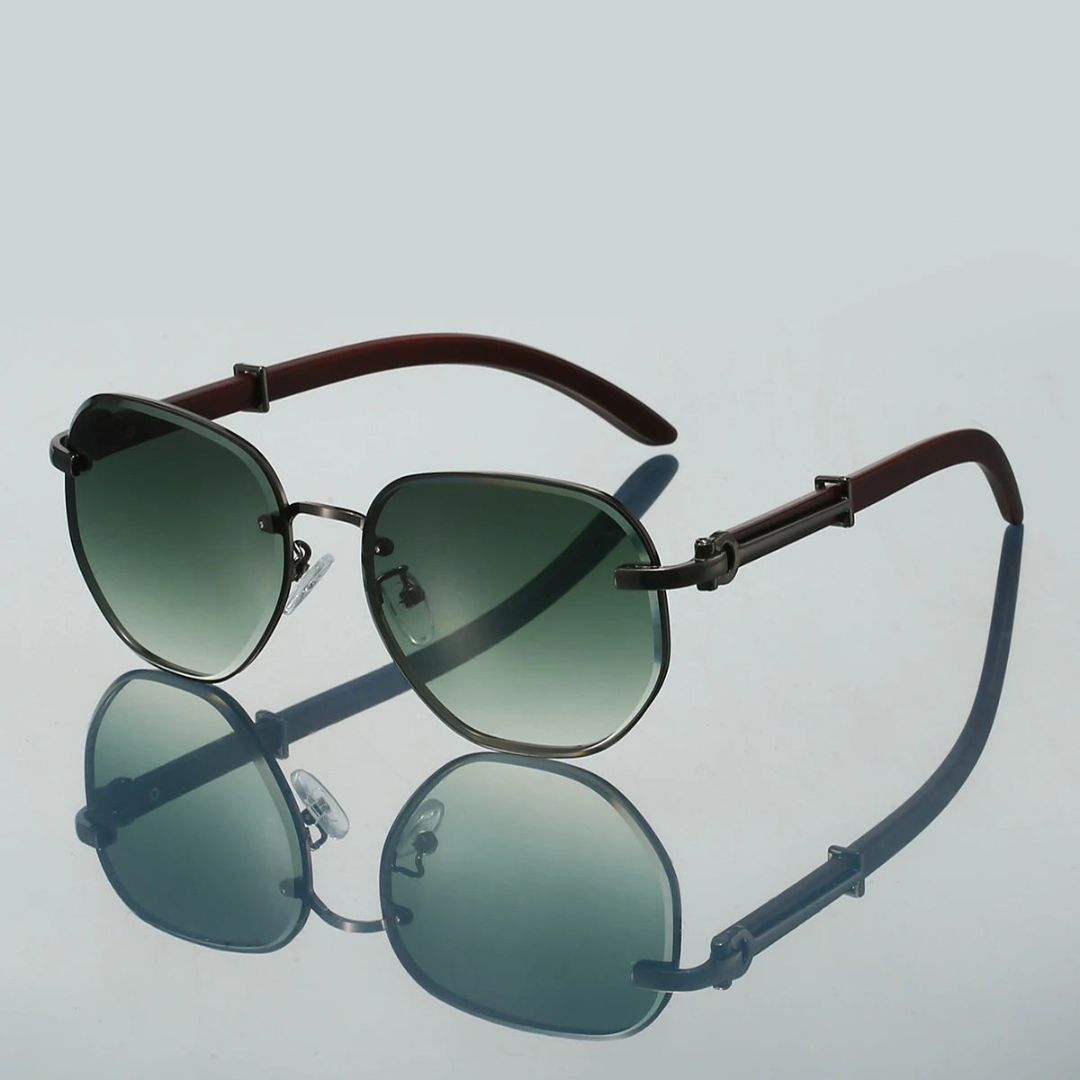 Lunettes de Soleil Summit Vision Unisexe Cadre en Alliage Métal Léger Protection UV400 Verres Dégradés
