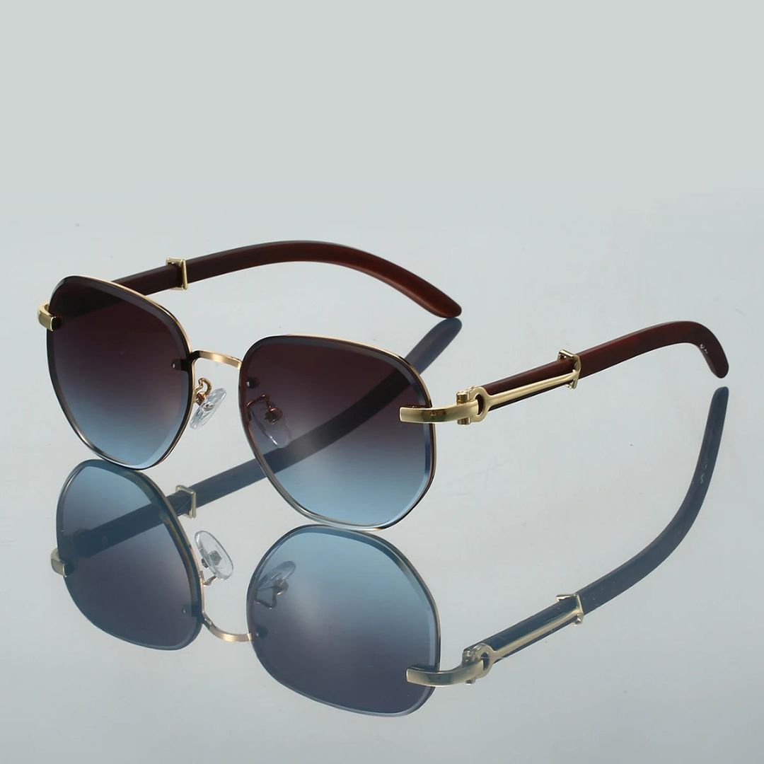 Lunettes de Soleil Summit Vision Unisexe Cadre en Alliage Métal Léger Protection UV400 Verres Dégradés