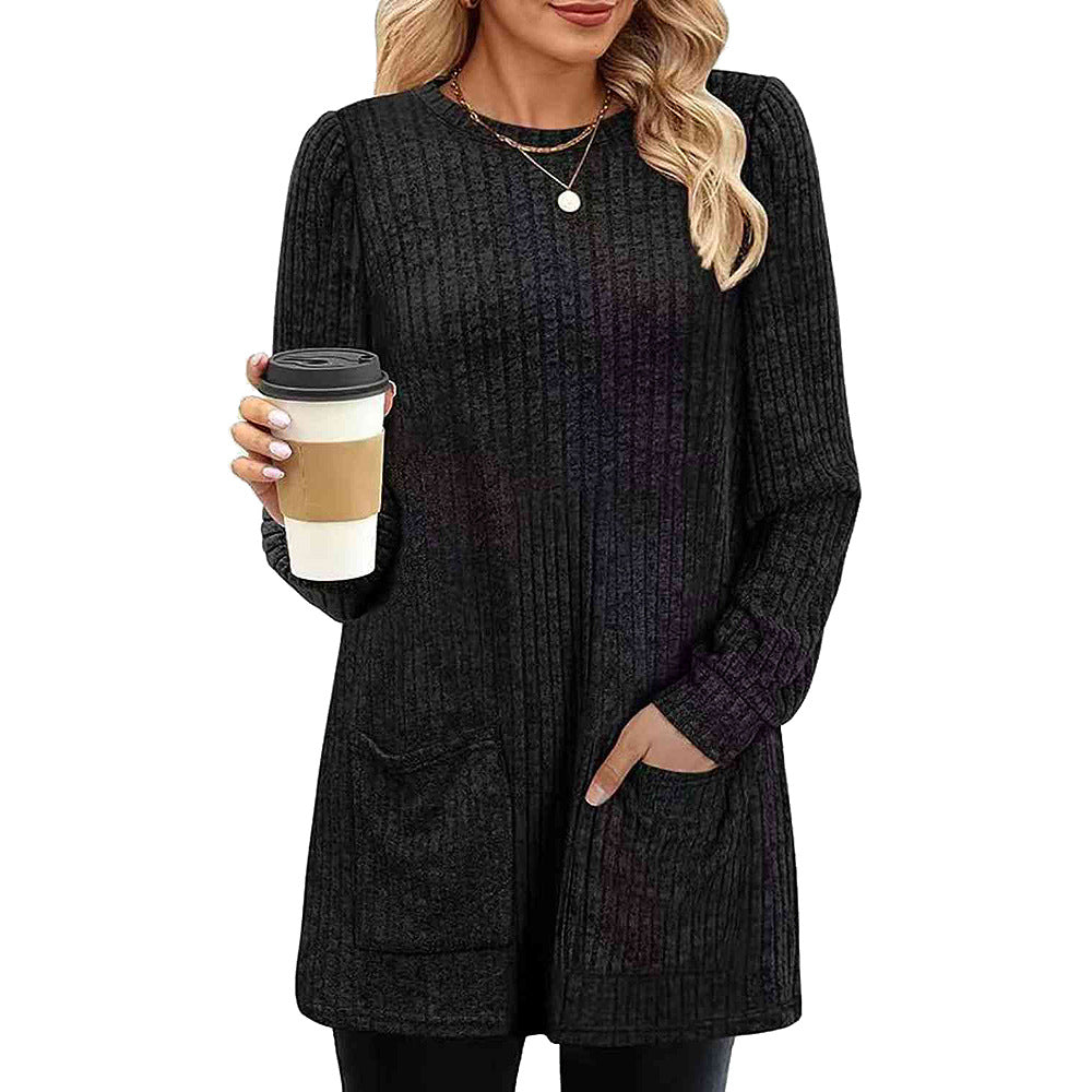 Neues halblanges Strickkleid von Bjarke für Herbst und Winter