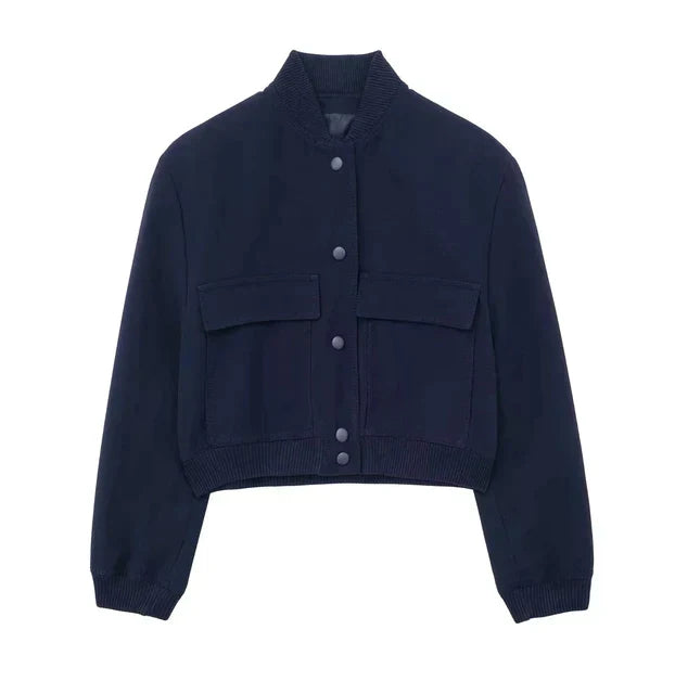 Avelena Elegant Bomber Jacket