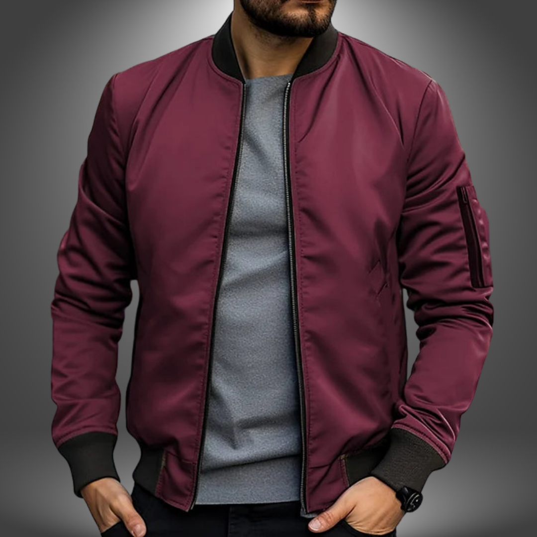 Veste Bomber Légère Pour Homme Amawinc Oliver Respirante Confortable Idéale Automne Printemps