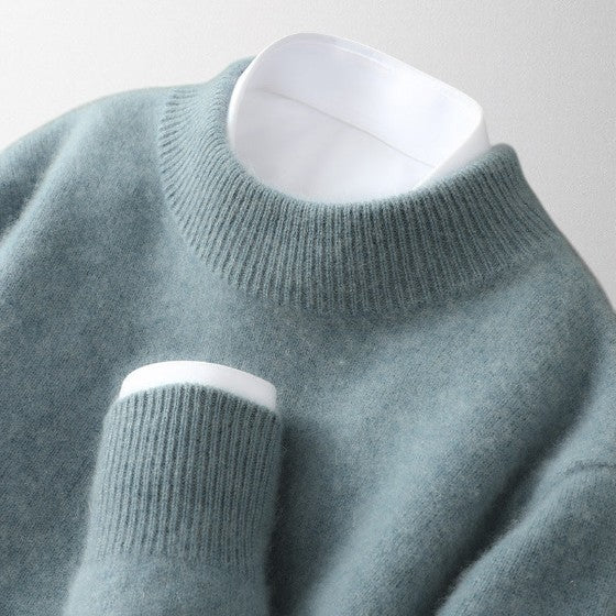 Tahlia Pull En Cachemire Pur Col Rond Décontracté Avec Ourlets Côtés Pour Une Silhouette Relaxée