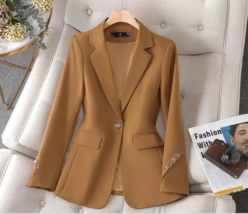 Blazer Sur Mesure Pour Femmes Amawinc Coupe Élégante Et Polyvalente Pour Réunions Et Après Travail