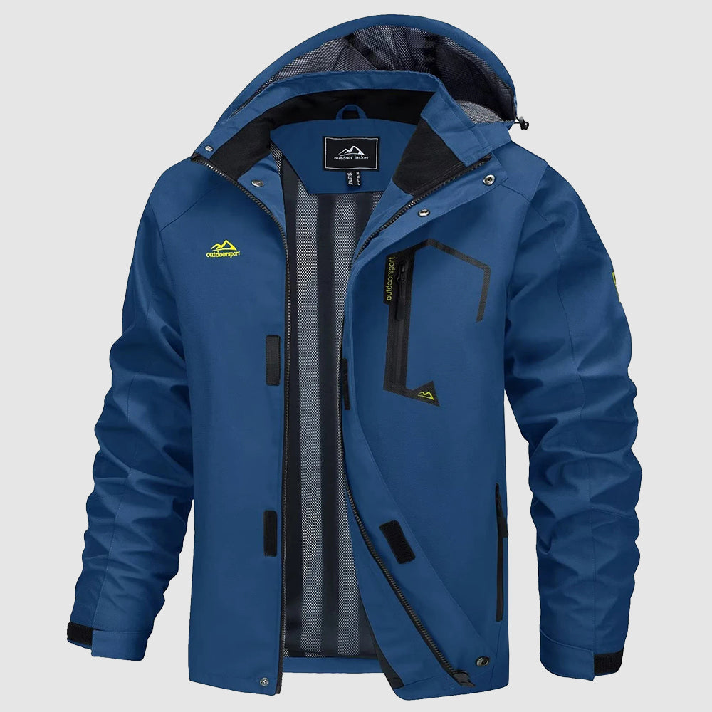 Veste Imperméable TerrainShield Pour Randonnée Légère Et Coupe-Vent Haute Protection Contre La Pluie