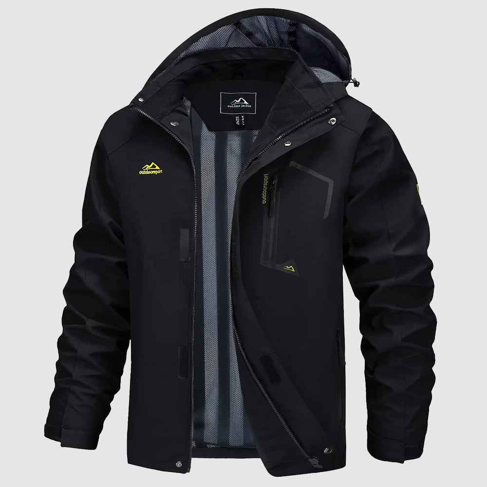 Veste Imperméable TerrainShield Pour Randonnée Légère Et Coupe-Vent Haute Protection Contre La Pluie