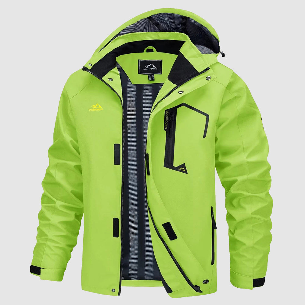 Veste Imperméable TerrainShield Pour Randonnée Légère Et Coupe-Vent Haute Protection Contre La Pluie