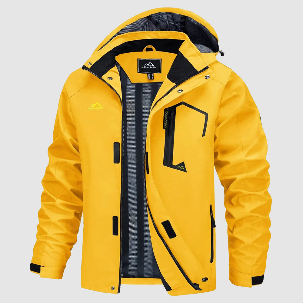 Veste Imperméable TerrainShield Pour Randonnée Légère Et Coupe-Vent Haute Protection Contre La Pluie