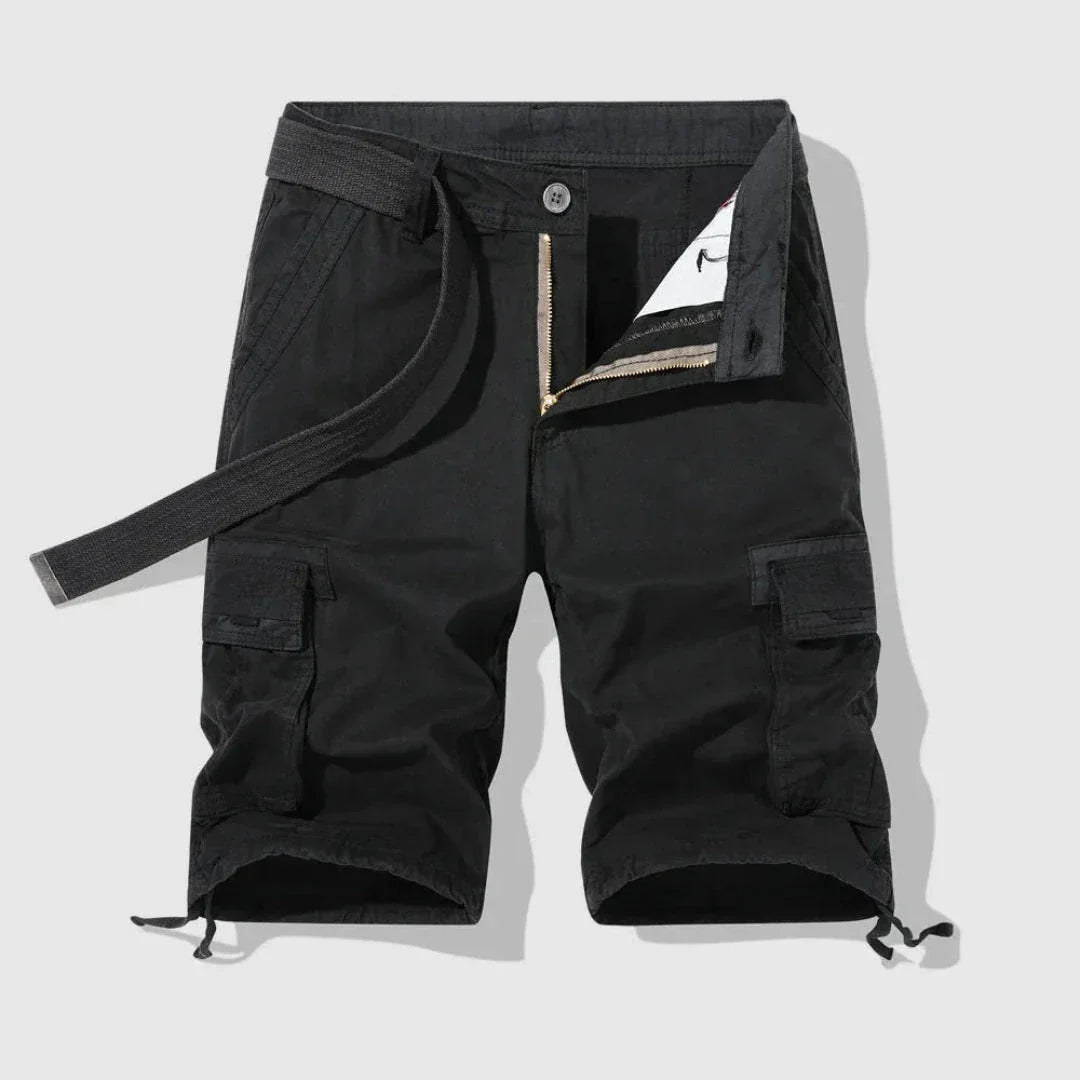 Shorts Cargo Terrain Pour Homme Avec Poches Multiples Et Ourlet À Cordon En Coton Respirant Ultra Résistants