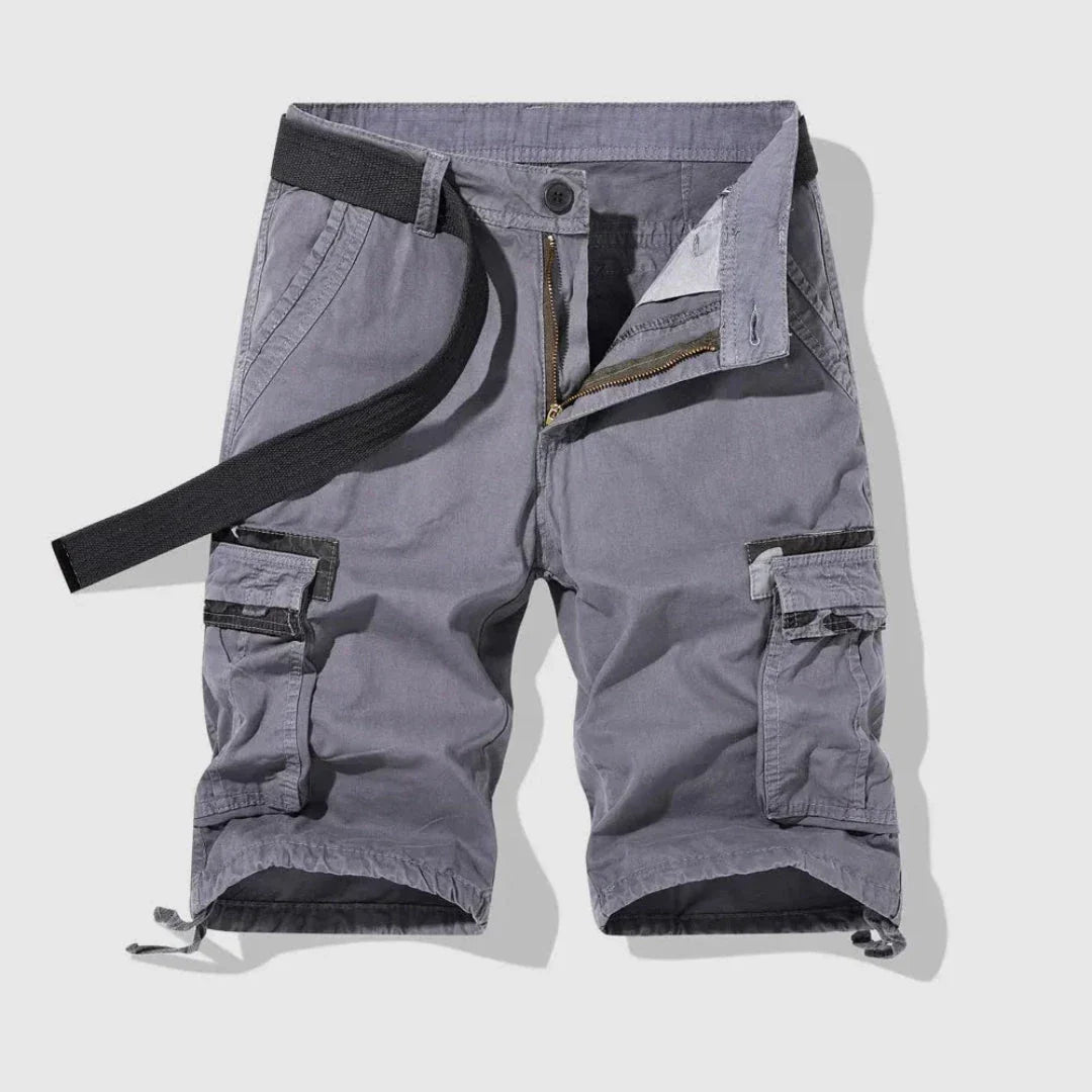 Shorts Cargo Terrain Pour Homme Avec Poches Multiples Et Ourlet À Cordon En Coton Respirant Ultra Résistants