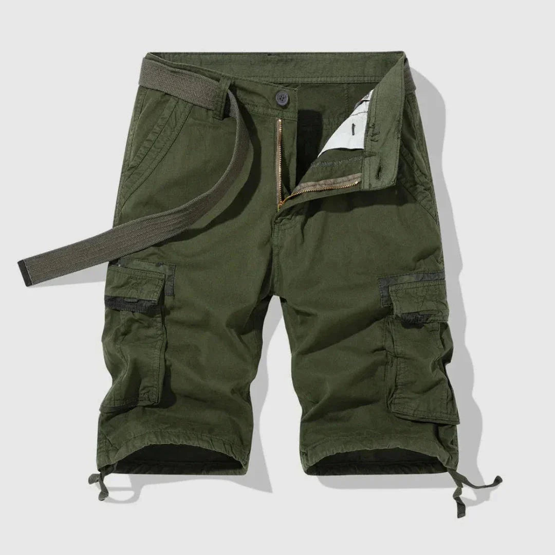 Shorts Cargo Terrain Pour Homme Avec Poches Multiples Et Ourlet À Cordon En Coton Respirant Ultra Résistants