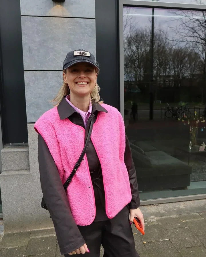 Gilet Sans Manches Texturé Pour Look En Couches Décontracté Et Facile À Porter Au Quotidien