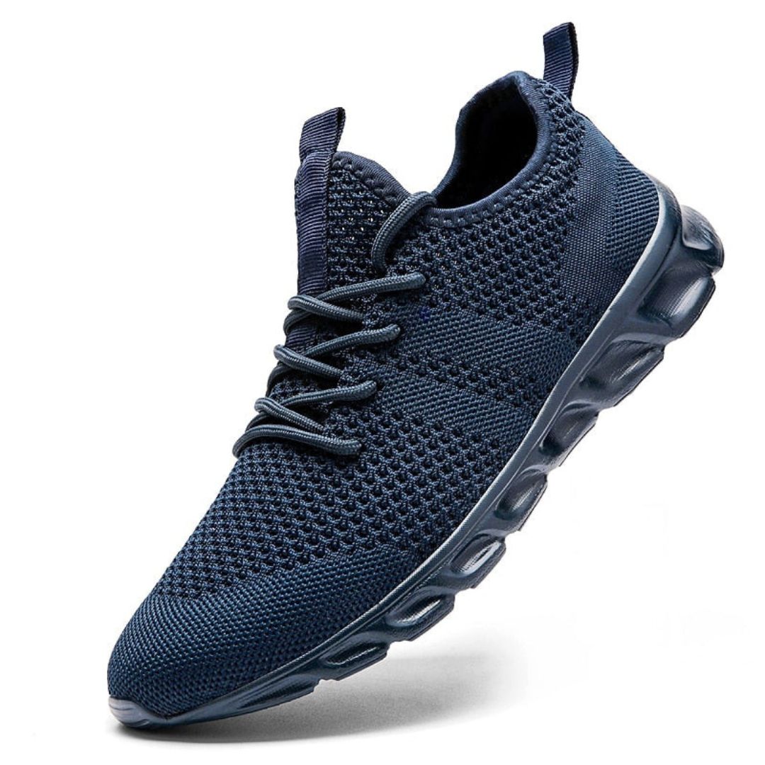 Baskets Homme AeroFlex Amawinc Empeigne En Maille Stretch Sans Coutures Semelle Absorbante Ton Neutre