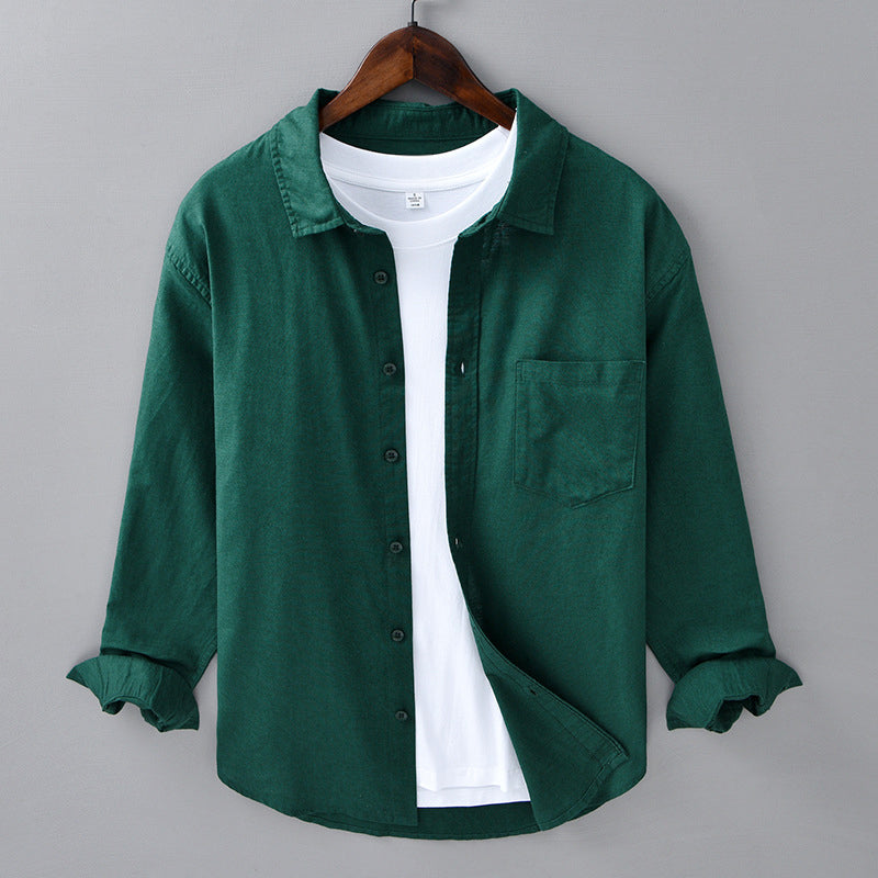 Chemise En Lin Azur Theodore Willow Avec Poche Poitrine Pour Été Décontractée Et Élégante