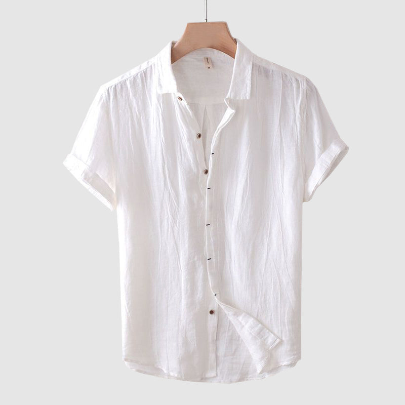 Chemise En Lin Bologna Theodore Willow Pour Plage Léger Respirant Et Confortable