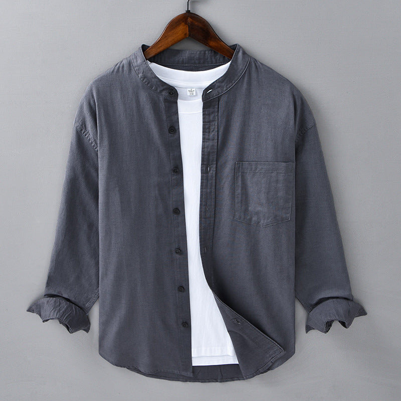 Chemise En Lin Décontractée Theodore Willow Avec Poche Poitrine Disponible En Plusieurs Couleurs