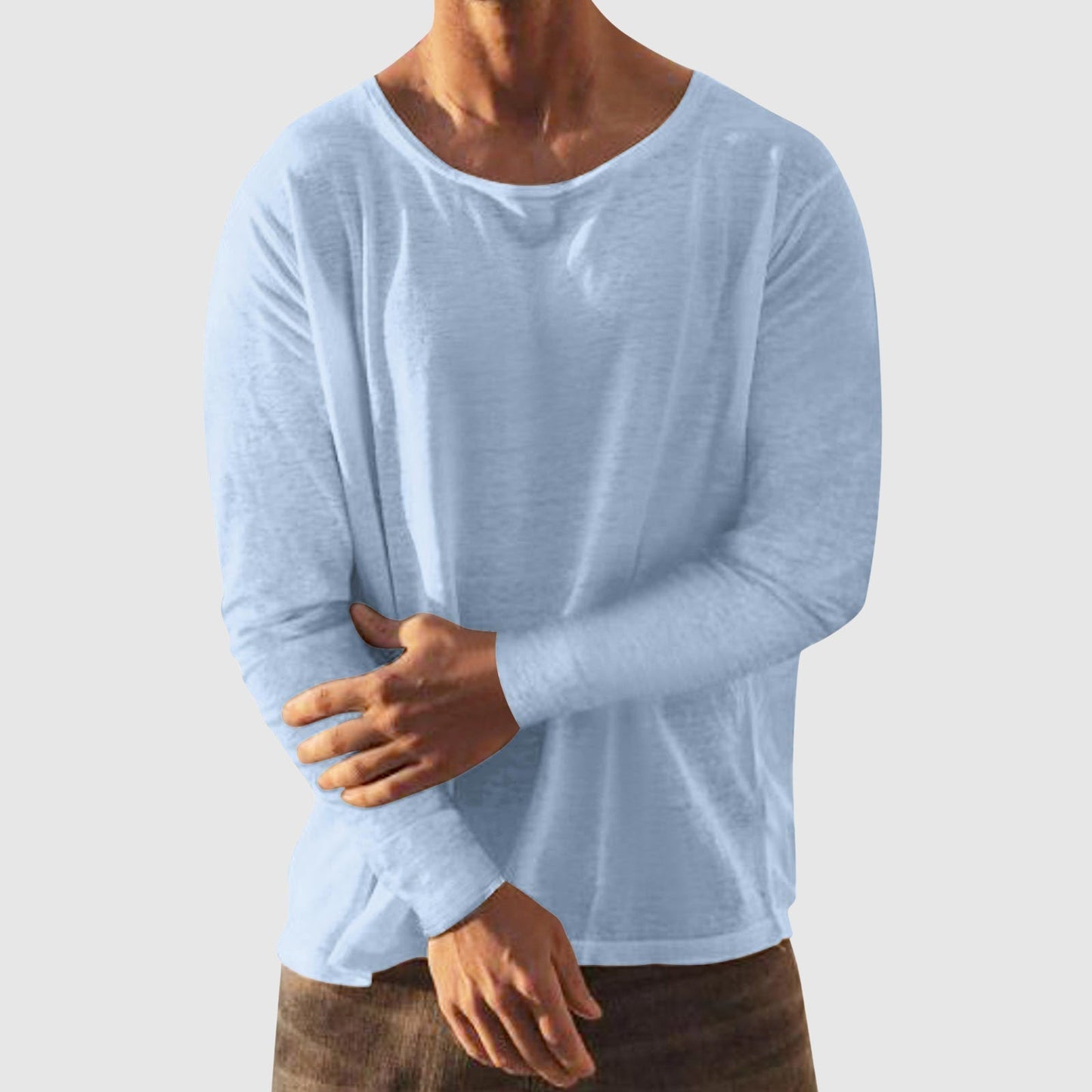 Chemise Décontractée En Lin Coton Theodore Willow City Vibe Encolure Ronde Pour Le Quotidien