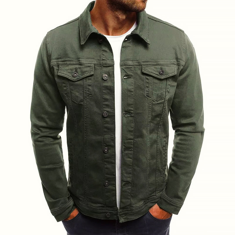 Veste En Jean Theodore Willow Classique Coupe Slim Avec Poches Avant Disponible En Quatre Coloris