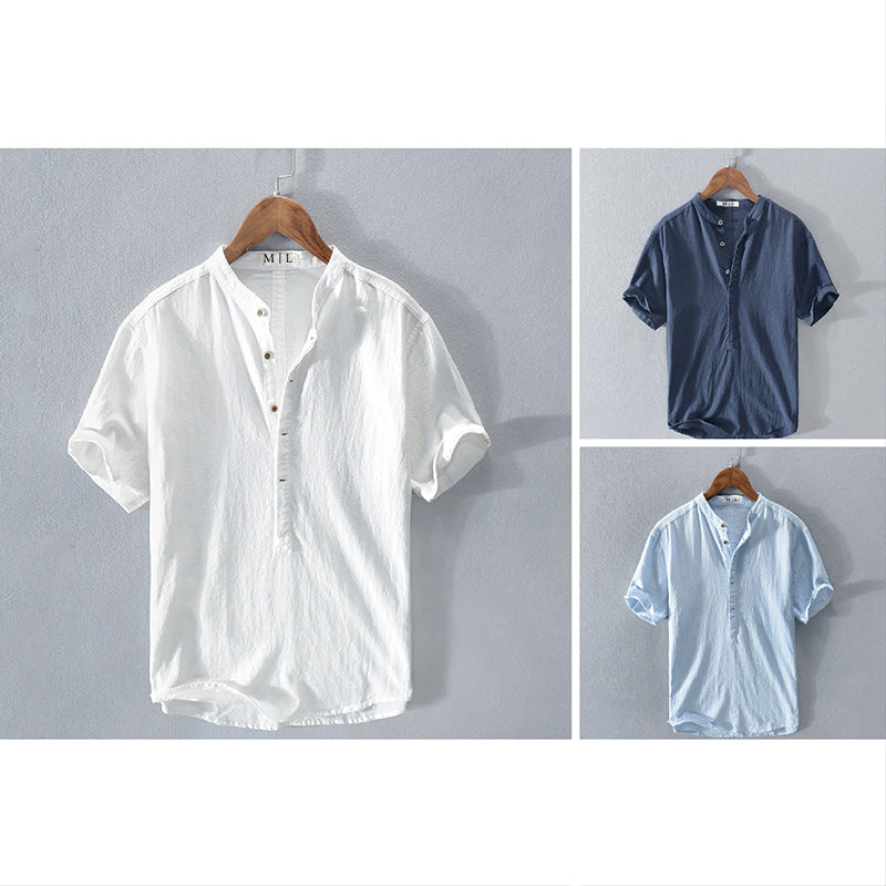 Chemise Theodore Willow Emerald Isle Mélange Coton Trois Couleurs Économisez Pour Été Confort Et Style Vacances