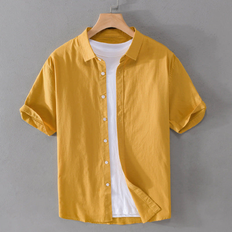 Chemise Femme Paradis En Coton À Manches Courtes Confort Décontracté Élégance Quotidienne
