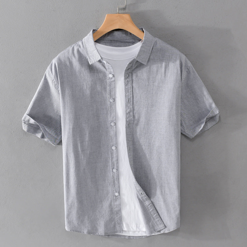 Chemise Femme Paradis En Coton À Manches Courtes Confort Décontracté Élégance Quotidienne