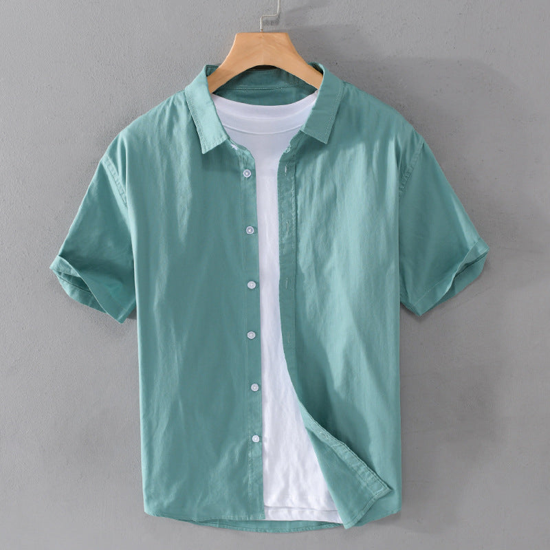 Chemise Femme Paradis En Coton À Manches Courtes Confort Décontracté Élégance Quotidienne
