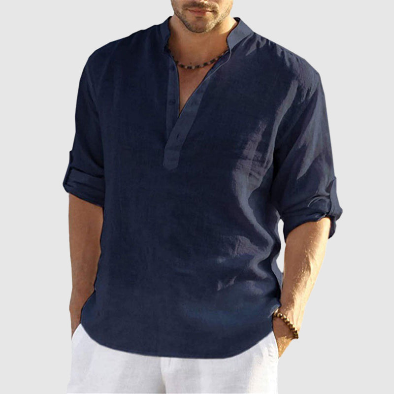 Chemise En Lin Theodore Willow Perugia À Boutons Décontractée Pour Jour Et Nuit Polyvalente