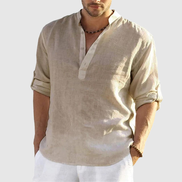 Chemise En Lin Theodore Willow Perugia À Boutons Décontractée Pour Jour Et Nuit Polyvalente