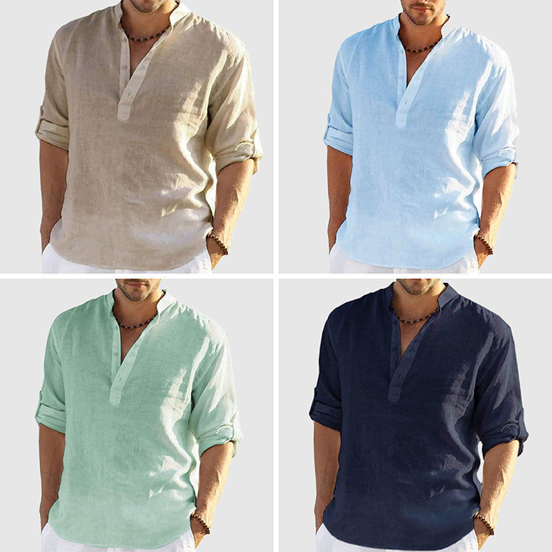 Chemise En Lin Theodore Willow Perugia À Boutons Décontractée Pour Jour Et Nuit Polyvalente