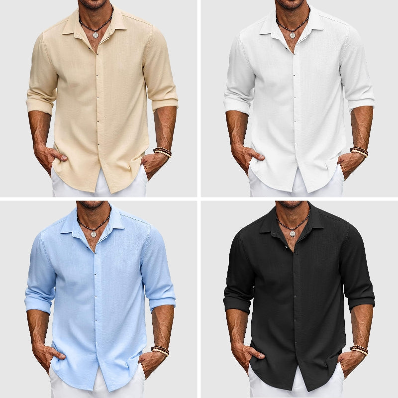 Chemise Pour Homme Manches Longues Theodore Willow Porto Alegre Classique Élégante Pour Toutes Occasions