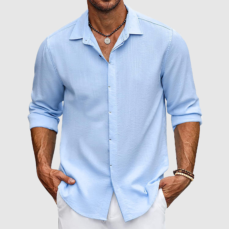 Chemise Pour Homme Manches Longues Theodore Willow Porto Alegre Classique Élégante Pour Toutes Occasions