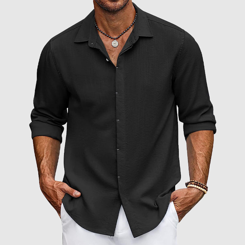 Chemise Pour Homme Manches Longues Theodore Willow Porto Alegre Classique Élégante Pour Toutes Occasions