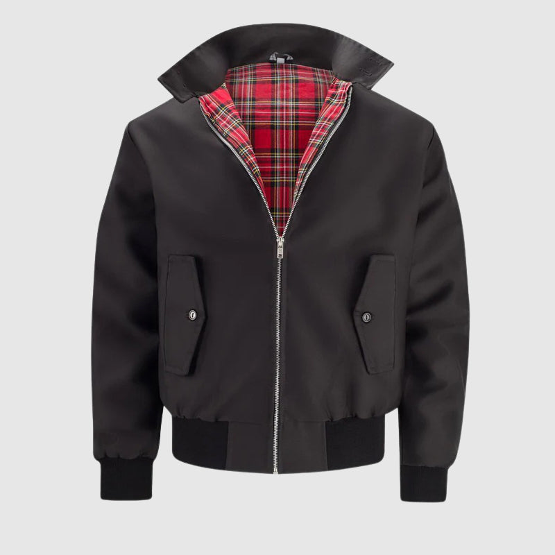 Veste Théodore Willow Rétro Légende Inspirée Style Britannique Luxueuse Doublure Tartan Polyester Coton