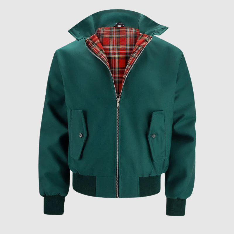 Veste Théodore Willow Rétro Légende Inspirée Style Britannique Luxueuse Doublure Tartan Polyester Coton