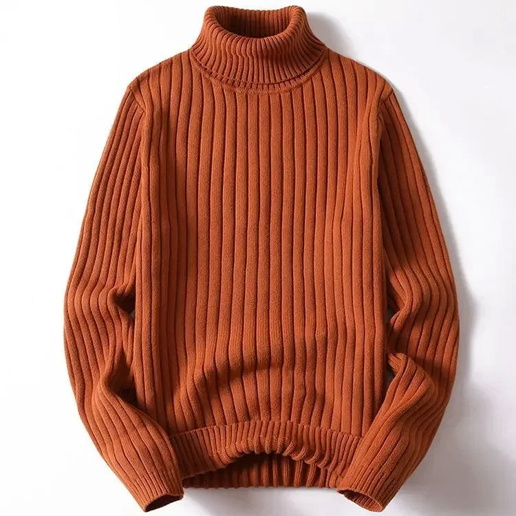 Pull Tricot Theodore Willow Col Roulé Chaud Et Doux Pour L Hiver Confortable Et Texture Sensorielle Luxueuse