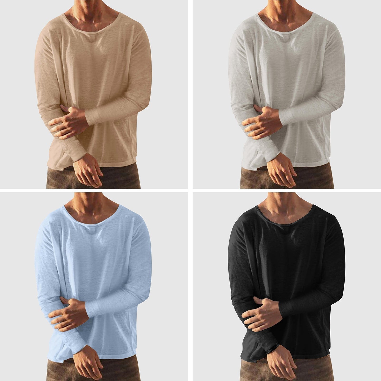 Chemise Décontractée En Lin Coton Theodore Willow City Vibe Encolure Ronde Pour Le Quotidien